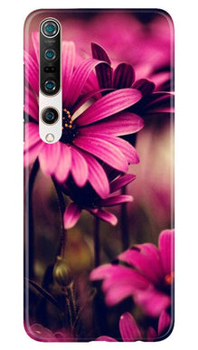 Purple Daisy Mobile Back Case for Xiaomi Mi 10 (Design - 65)
