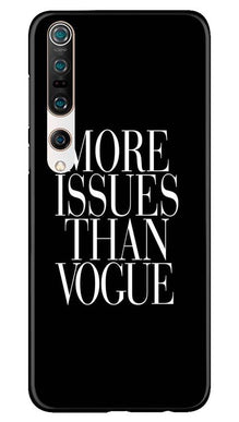 More Issues than Vague Mobile Back Case for Xiaomi Mi 10 (Design - 74)
