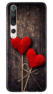 Red Hearts Mobile Back Case for Xiaomi Mi 10 (Design - 80)