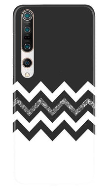 Black white Pattern2Mobile Back Case for Xiaomi Mi 10 (Design - 83)