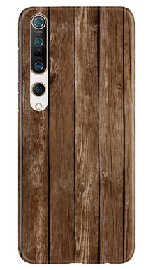 Wooden Look Mobile Back Case for Xiaomi Mi 10  (Design - 112)