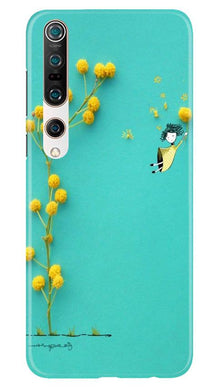 Flowers Girl Mobile Back Case for Xiaomi Mi 10 (Design - 216)