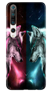 Wolf fight Mobile Back Case for Xiaomi Mi 10 (Design - 221)