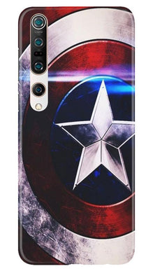 Captain America Shield Mobile Back Case for Xiaomi Mi 10 (Design - 250)