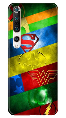Superheros Logo Mobile Back Case for Xiaomi Mi 10 (Design - 251)