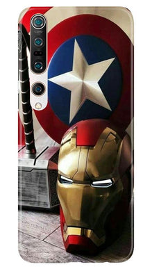 Ironman Captain America Mobile Back Case for Xiaomi Mi 10 (Design - 254)