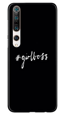 #GirlBoss Mobile Back Case for Xiaomi Mi 10 (Design - 266)