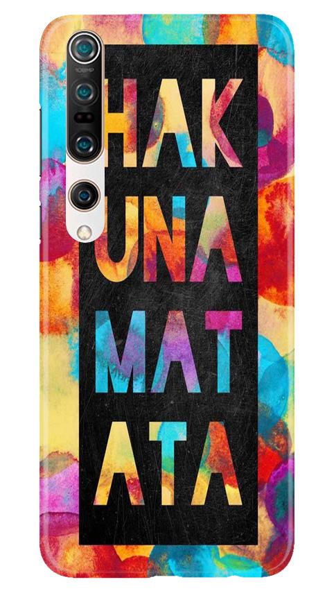 Hakuna Matata Mobile Back Case for Xiaomi Mi 10 (Design - 323)