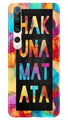 Hakuna Matata Mobile Back Case for Xiaomi Mi 10 (Design - 323)