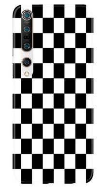 Black White Boxes Mobile Back Case for Xiaomi Mi 10 (Design - 372)