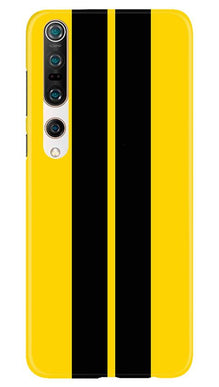 Black Yellow Pattern Mobile Back Case for Redmi 10 Prime (Design - 377)