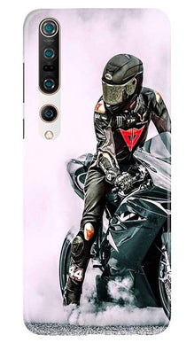 Biker Mobile Back Case for Xiaomi Mi 10 (Design - 383)