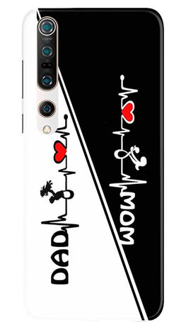 Love Mom Dad Mobile Back Case for Xiaomi Mi 10 (Design - 385)