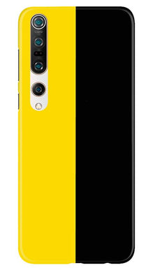 Black Yellow Pattern Mobile Back Case for Xiaomi Mi 10 (Design - 397)