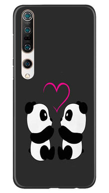 Panda Love Mobile Back Case for Xiaomi Mi 10 (Design - 398)