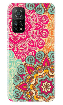Rangoli art Mobile Back Case for Mi 10T (Design - 6)