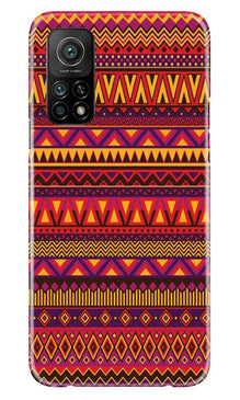 Zigzag line pattern2 Mobile Back Case for Mi 10T (Design - 10)