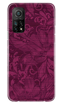 Purple Backround Mobile Back Case for Mi 10T (Design - 22)