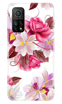 Beautiful flowers Mobile Back Case for Mi 10T (Design - 23)