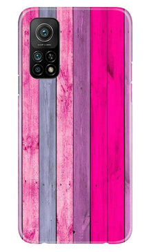 Wooden look Mobile Back Case for Mi 10T (Design - 24)