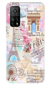 Paris Eiftel Tower Mobile Back Case for Mi 10T (Design - 54)