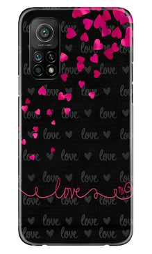 Love in Air Mobile Back Case for Mi 10T (Design - 89)