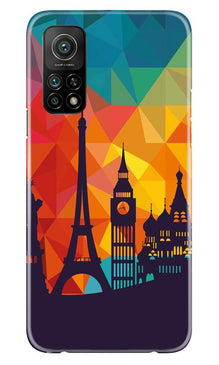 Eiffel Tower2 Mobile Back Case for Mi 10T (Design - 91)
