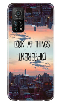 Look at things different Mobile Back Case for Mi 10T (Design - 99)