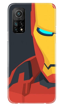 Iron Man Superhero Mobile Back Case for Mi 10T  (Design - 120)