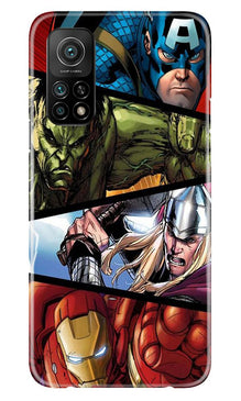 Avengers Superhero Mobile Back Case for Mi 10T  (Design - 124)