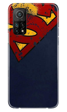 Superman Superhero Mobile Back Case for Mi 10T  (Design - 125)