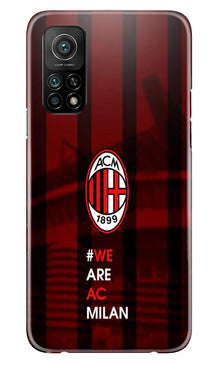 AC Milan Mobile Back Case for Mi 10T  (Design - 155)
