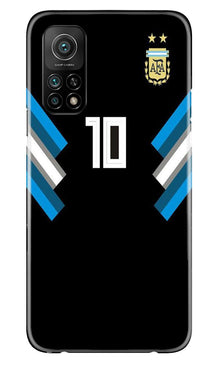 Argentina Mobile Back Case for Mi 10T  (Design - 173)
