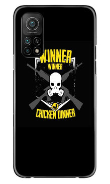 Winner Winner Chicken Dinner Mobile Back Case for Mi 10T  (Design - 178)