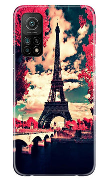 Eiffel Tower Mobile Back Case for Mi 10T (Design - 212)