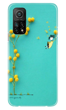 Flowers Girl Mobile Back Case for Mi 10T (Design - 216)