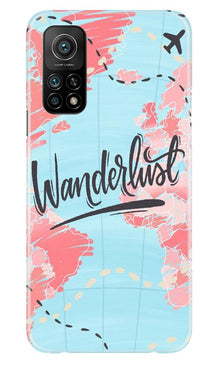 Wonderlust Travel Mobile Back Case for Mi 10T (Design - 223)
