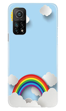 Rainbow Mobile Back Case for Mi 10T (Design - 225)