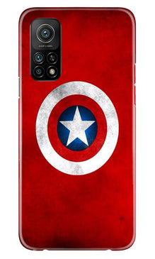Captain America Mobile Back Case for Mi 10T (Design - 249)
