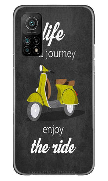 Life is a Journey Mobile Back Case for Mi 10T (Design - 261)