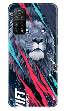 Lion Mobile Back Case for Mi 10T (Design - 278)
