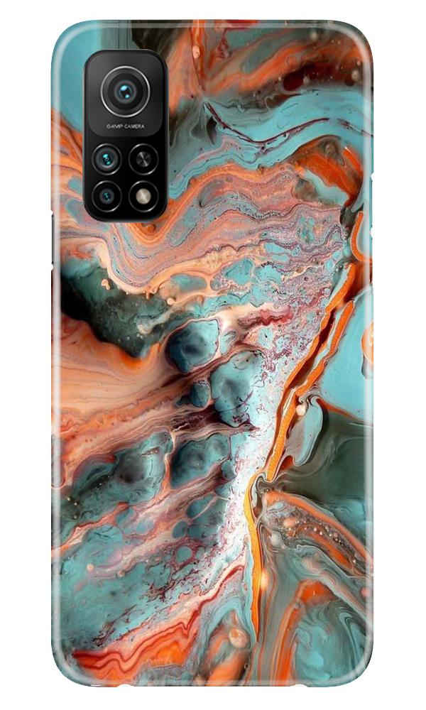 Marble Texture Mobile Back Case for Mi 10T (Design - 309)