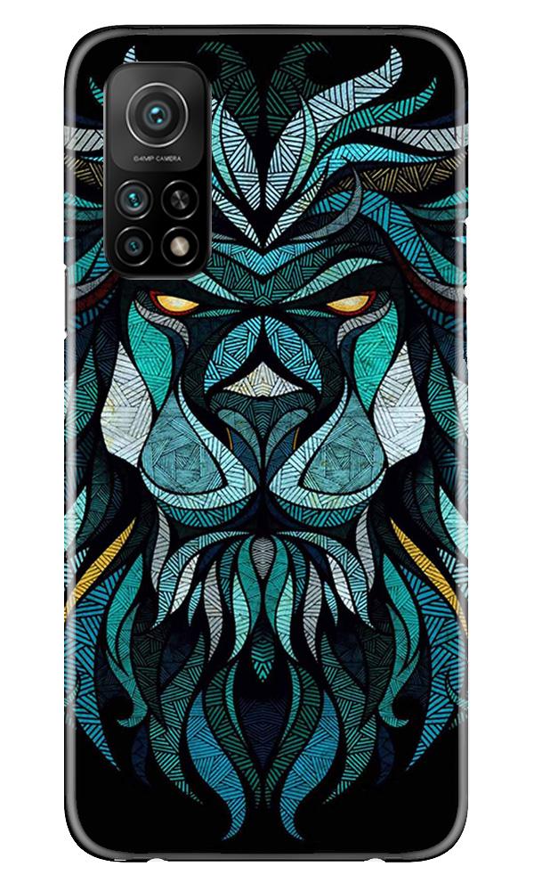 Lion Mobile Back Case for Mi 10T (Design - 314)