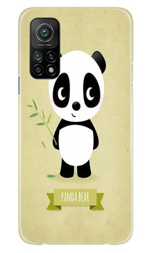 Panda Bear Mobile Back Case for Mi 10T (Design - 317)
