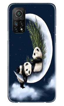 Panda Moon Mobile Back Case for Mi 10T (Design - 318)
