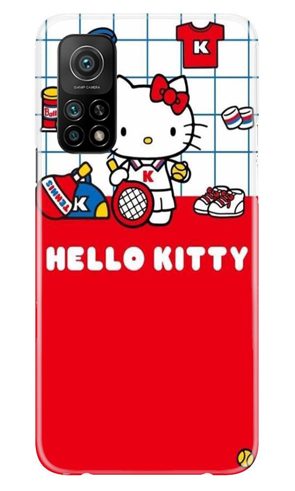 Hello Kitty Mobile Back Case for Mi 10T (Design - 363)
