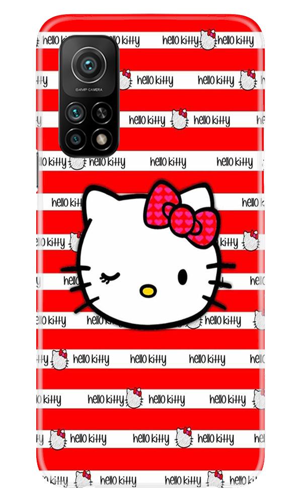 Hello Kitty Mobile Back Case for Mi 10T (Design - 364)