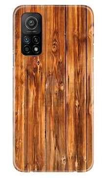 Wooden Texture Mobile Back Case for Mi 10T (Design - 376)