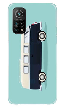 Travel Bus Mobile Back Case for Mi 10T (Design - 379)