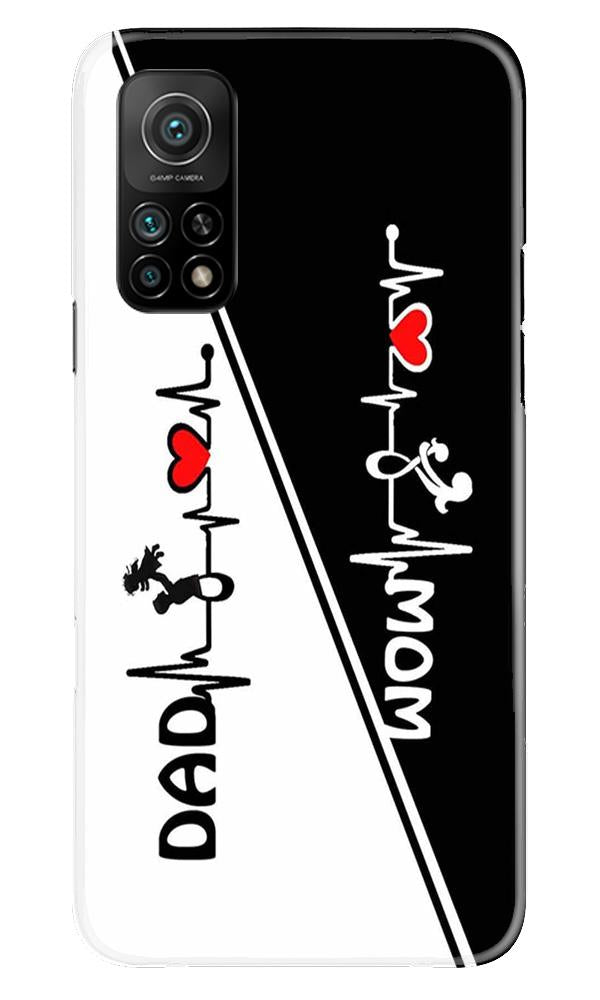 Love Mom Dad Mobile Back Case for Mi 10T (Design - 385)